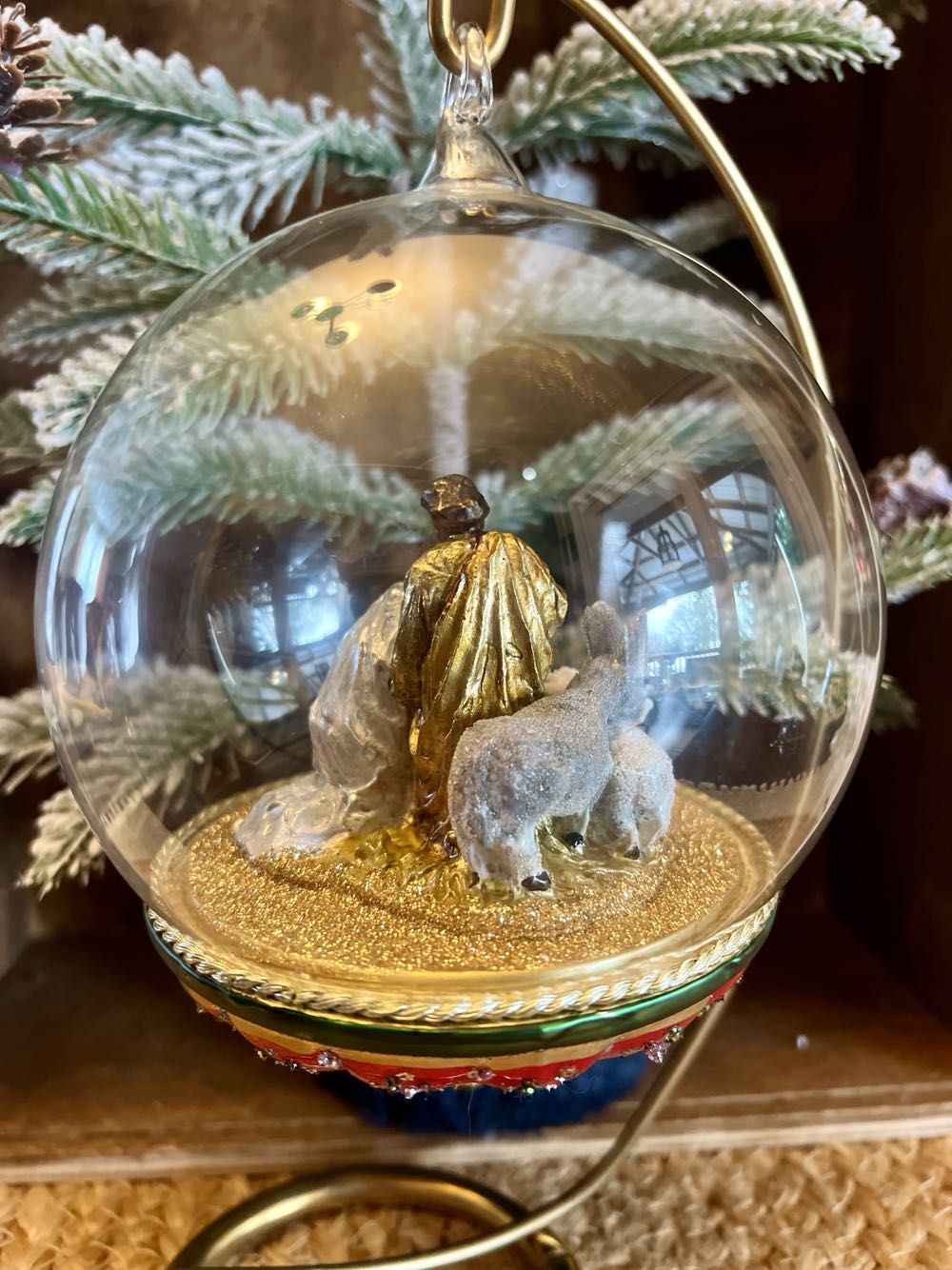 Nativity Scene-cloche / Święta Rodzina-klosz - Kolekcja Klosze / Cloche Collection ornament collectible - Main Image 3