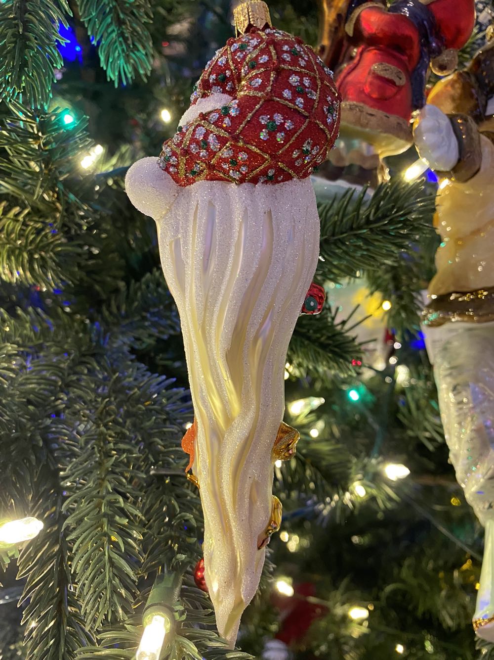 POCKET SANTA (red Hat) / Mikołaj Z Brodą (czerwony Kapelusz)  ornament collectible - Main Image 2