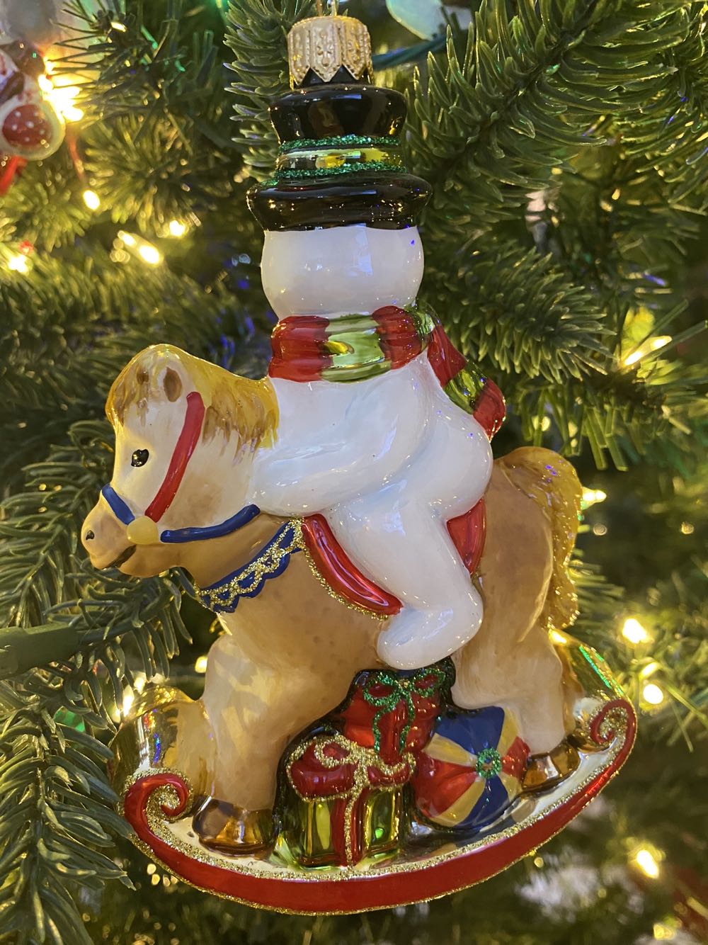 Ride’em Freezy / Bałwan Na Koniku  ornament collectible - Main Image 2