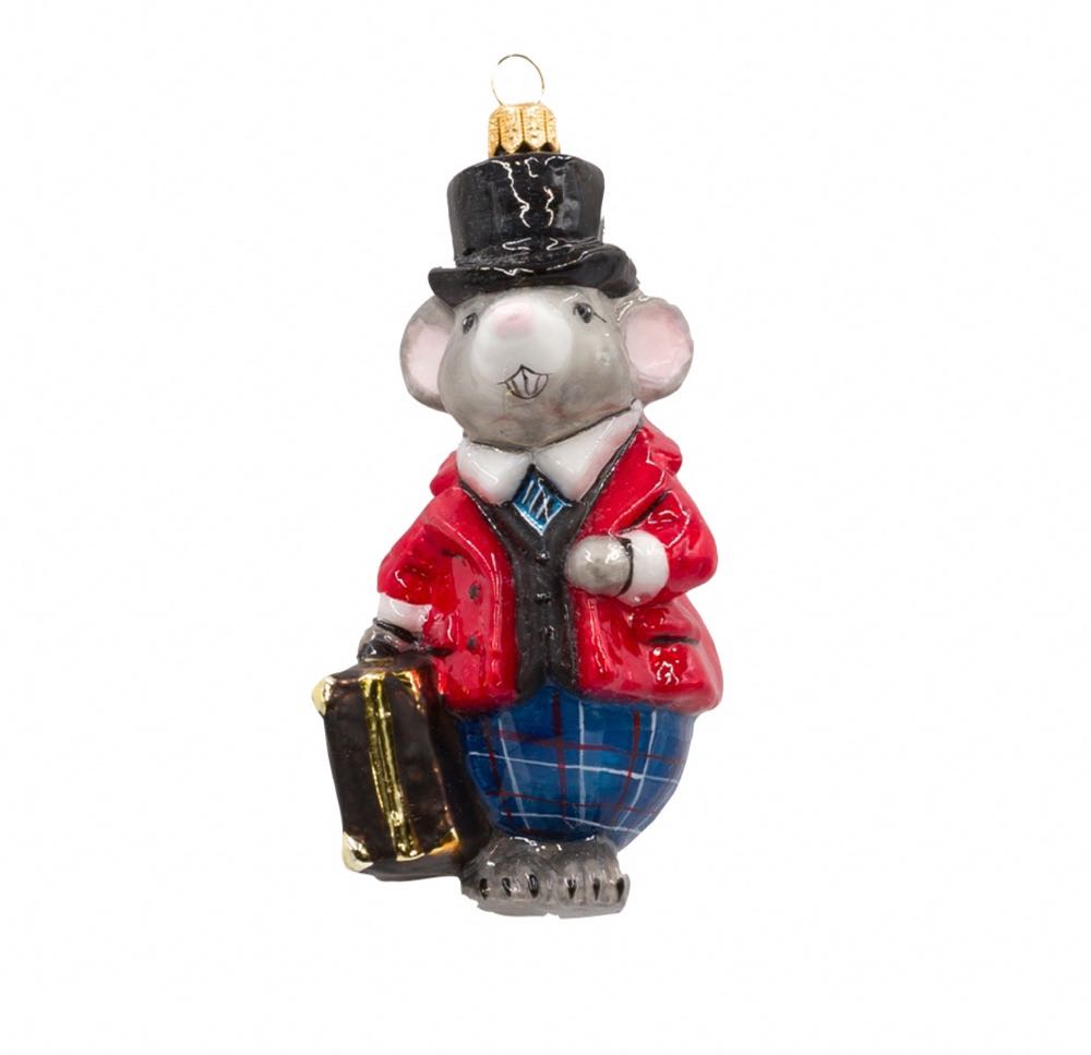 Mouse With A Suitcase / Mysz Z Walizką  ornament collectible - Main Image 3
