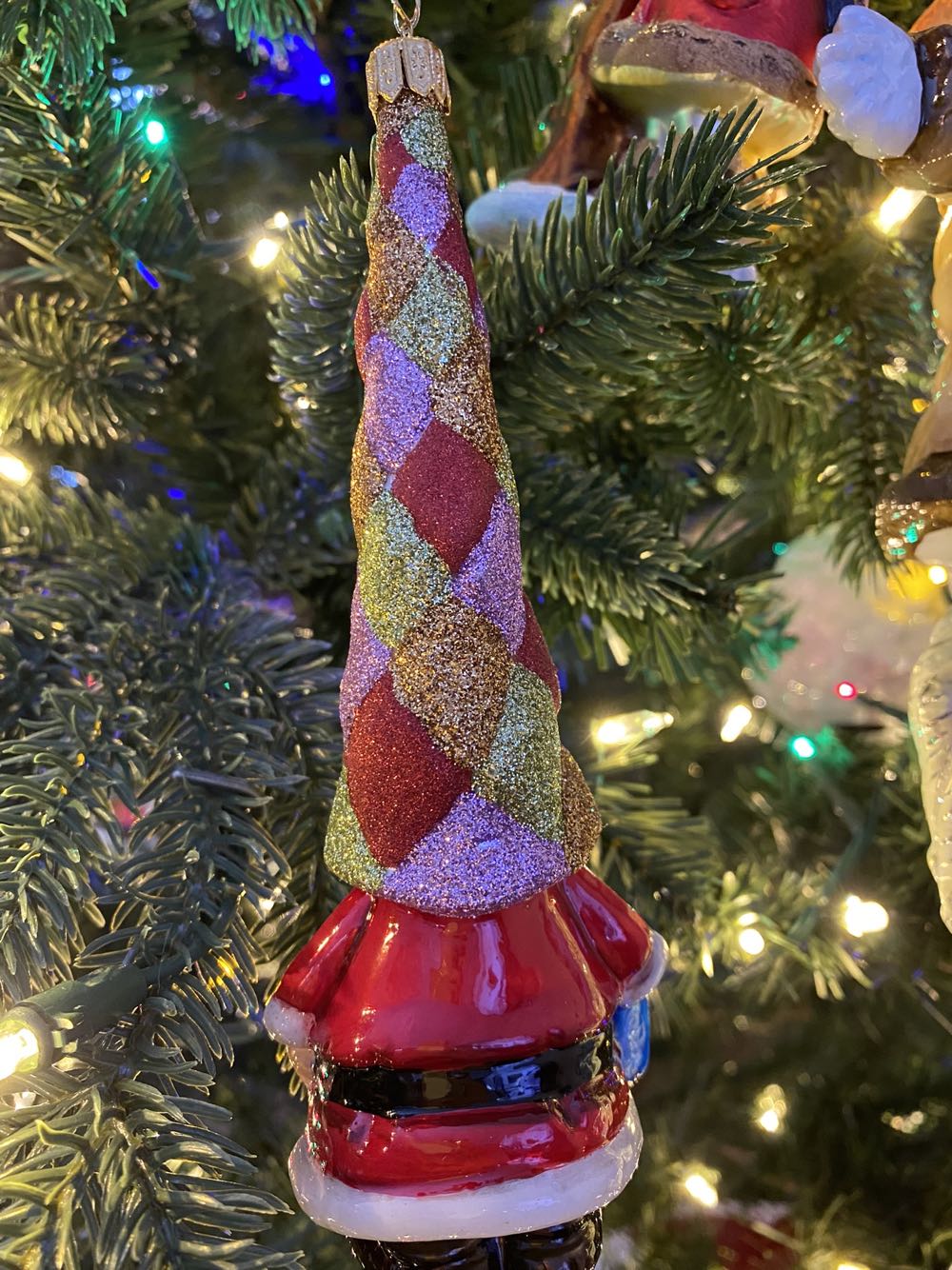 LONG SANTA / Mikołaj Długi, Brokat  ornament collectible - Main Image 2