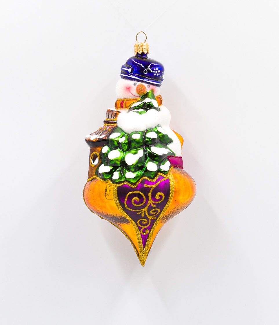 Snowman with a Christmas tree on onion / Bałwan Z Choinką Na Cebulce  ornament collectible - Main Image 3