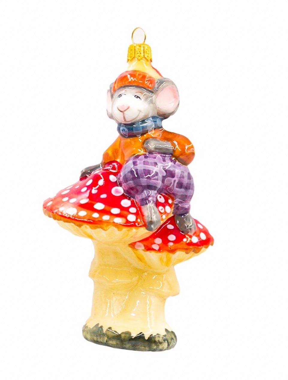 Mouse On Mushroom / Mysz Na Grzybach  ornament collectible - Main Image 3