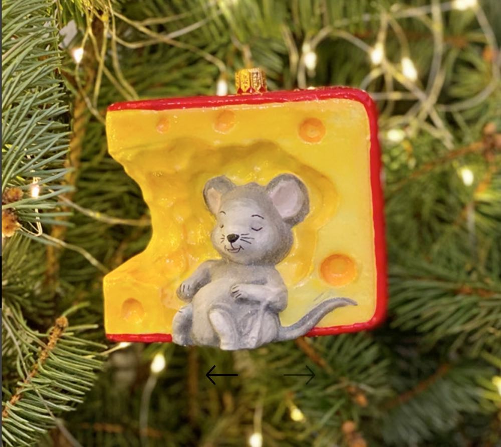Mouse Sleeping In Cheese / Mysz Śpiąca W Serze  ornament collectible - Main Image 4
