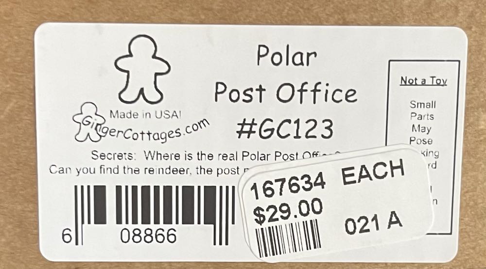 80021 (GC123) Ginger Cottages - Polar Post Office  ornament collectible - Main Image 2