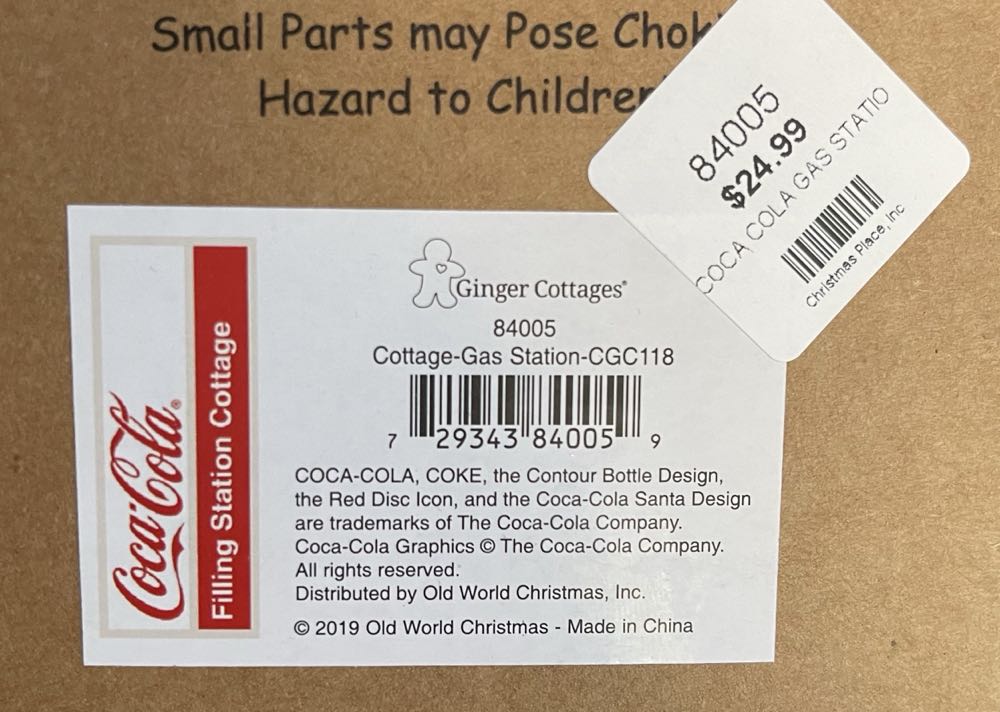 84005 (CGC118) Ginger Cottages - Cottage-Gas Station  ornament collectible - Main Image 2