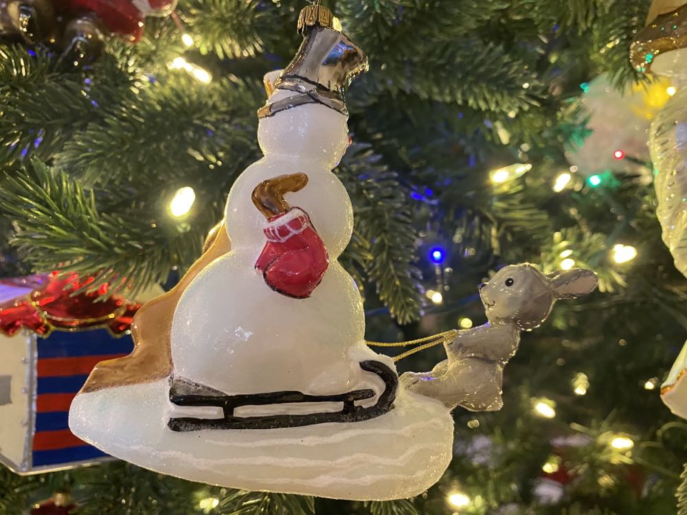 Snowman With Animals / Zimowa Przygoda  ornament collectible - Main Image 2