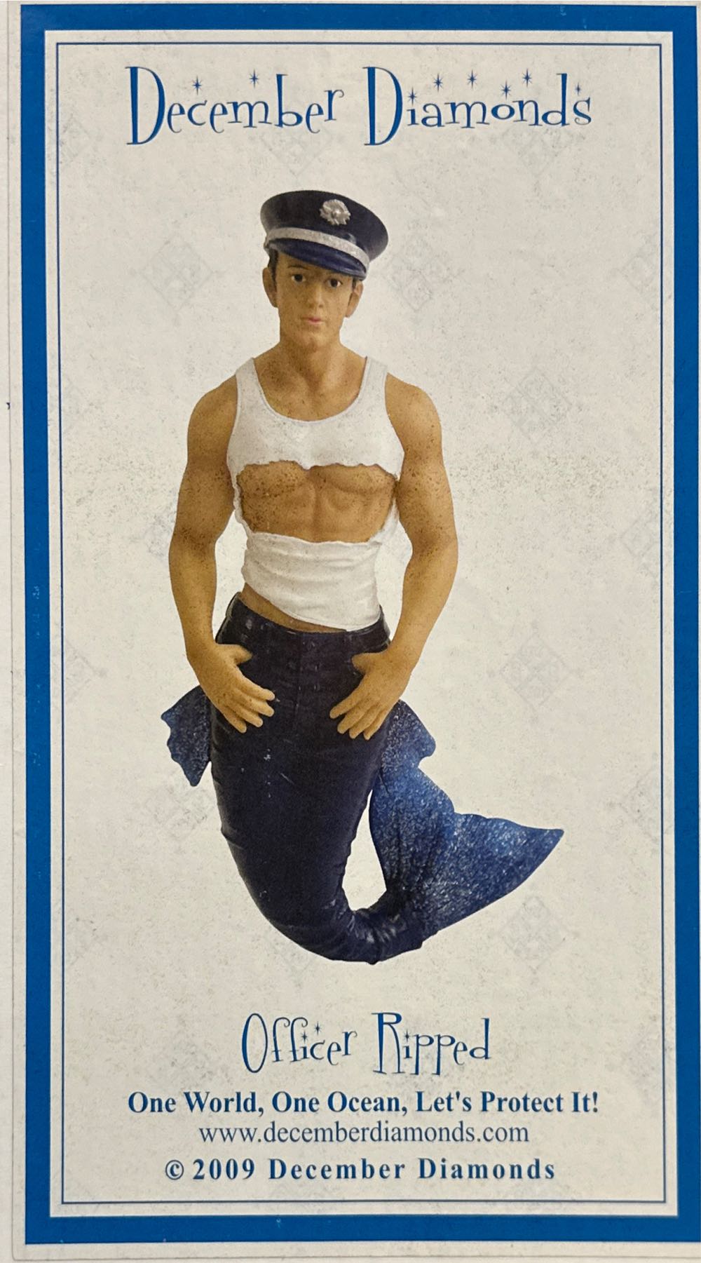 December Diamonds Officer Ripped Merman Ornament © Retired Brand New In Box 55-90712  ornament collectible [Barcode 807962907121] - Main Image 2