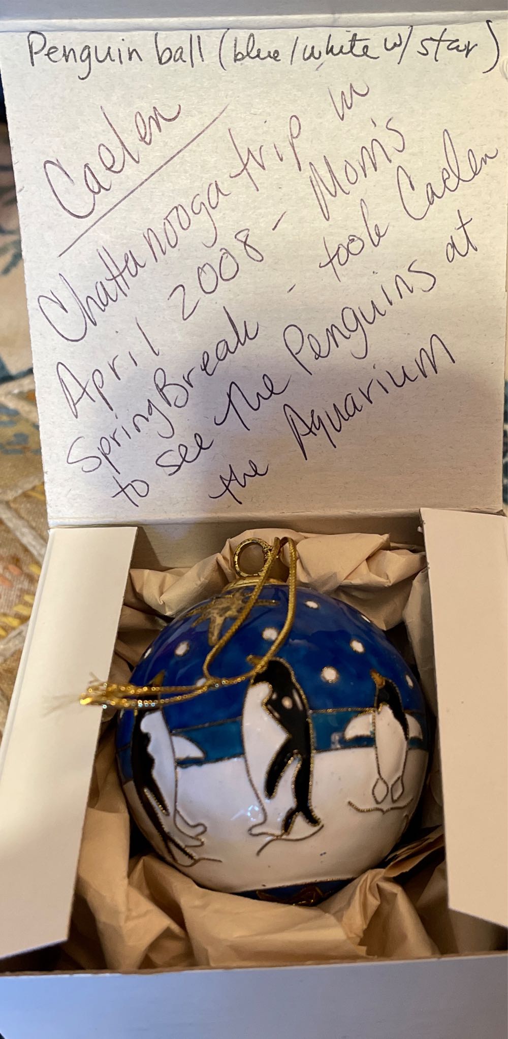 Tennessee Aquarium Penguin  ornament collectible - Main Image 2