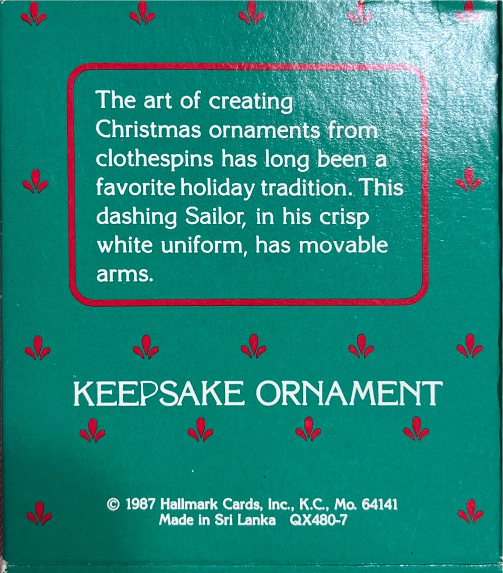 Clothespin Soldier #6 - Clothespin Soldier ornament collectible - Main Image 4