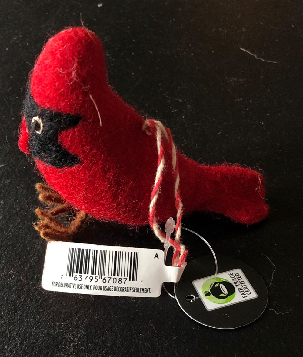 Red Cardinal  (Birds) ornament collectible [Barcode 763795610211] - Main Image 3