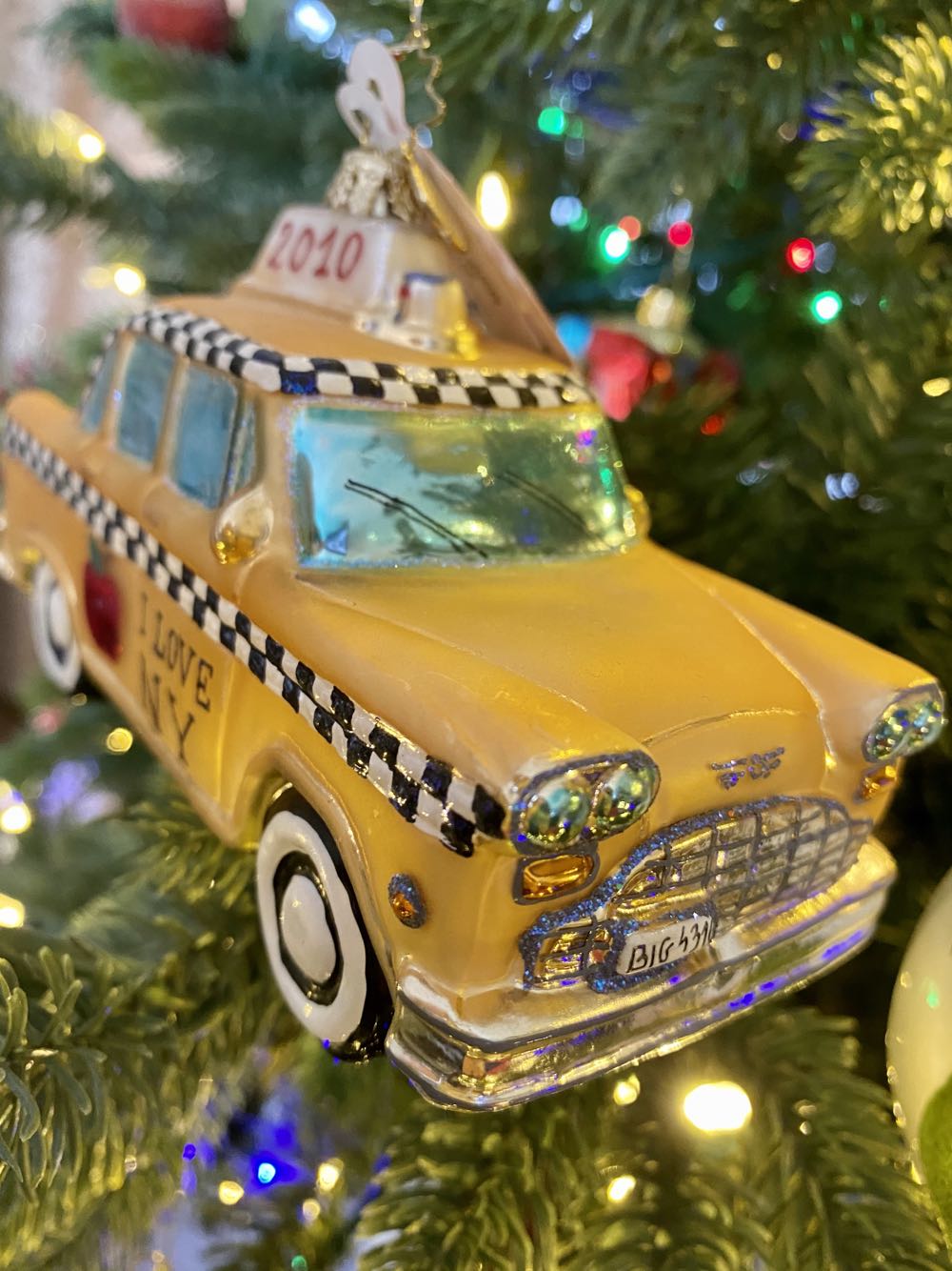 I Love New York Taxi  ornament collectible - Main Image 3