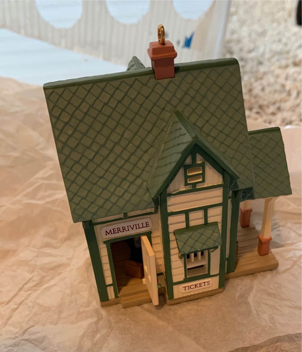 Merryville Train Station ornament collectible - Main Image 3