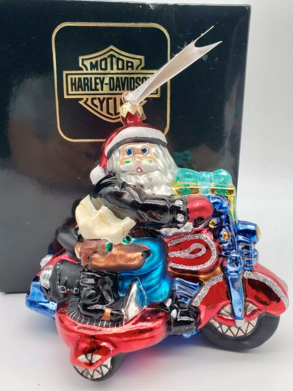 Sidecar Harley Santa  ornament collectible - Main Image 3