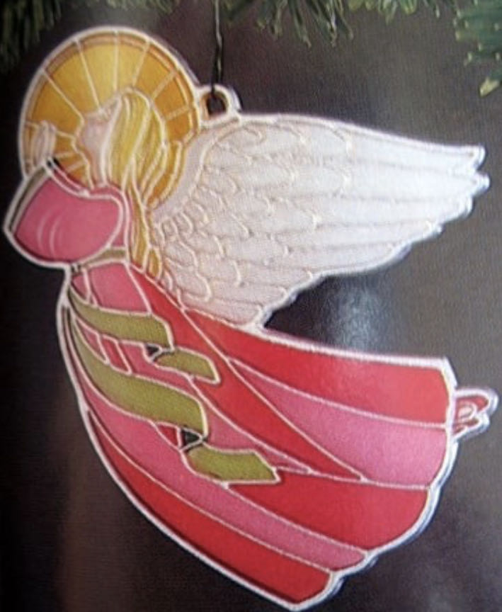 Hallmark Colors Of Christmas Angel - Tiffany Classics ornament collectible - Main Image 2