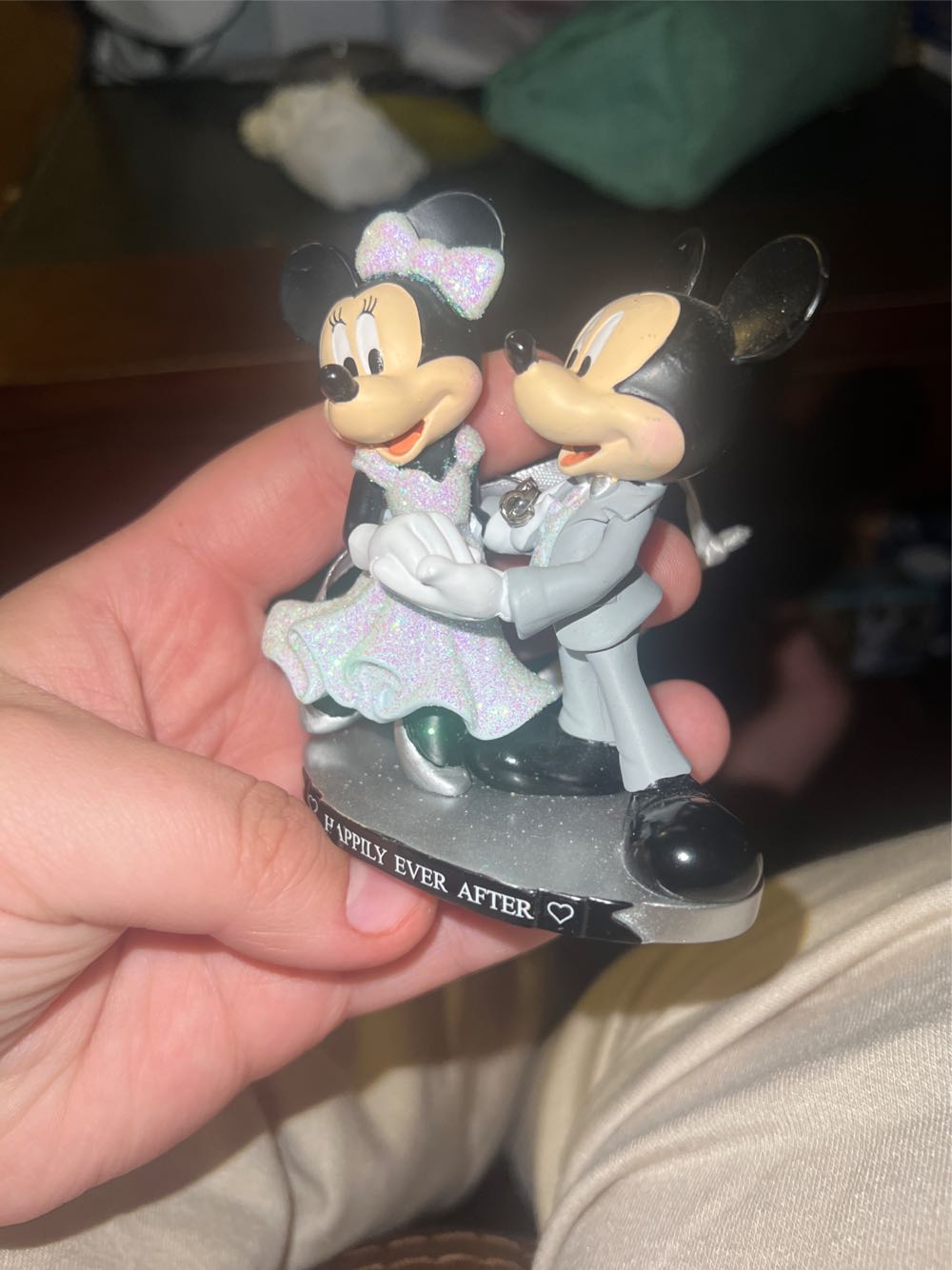Mickey & Minnie Happily Ever After  ornament collectible - Main Image 2