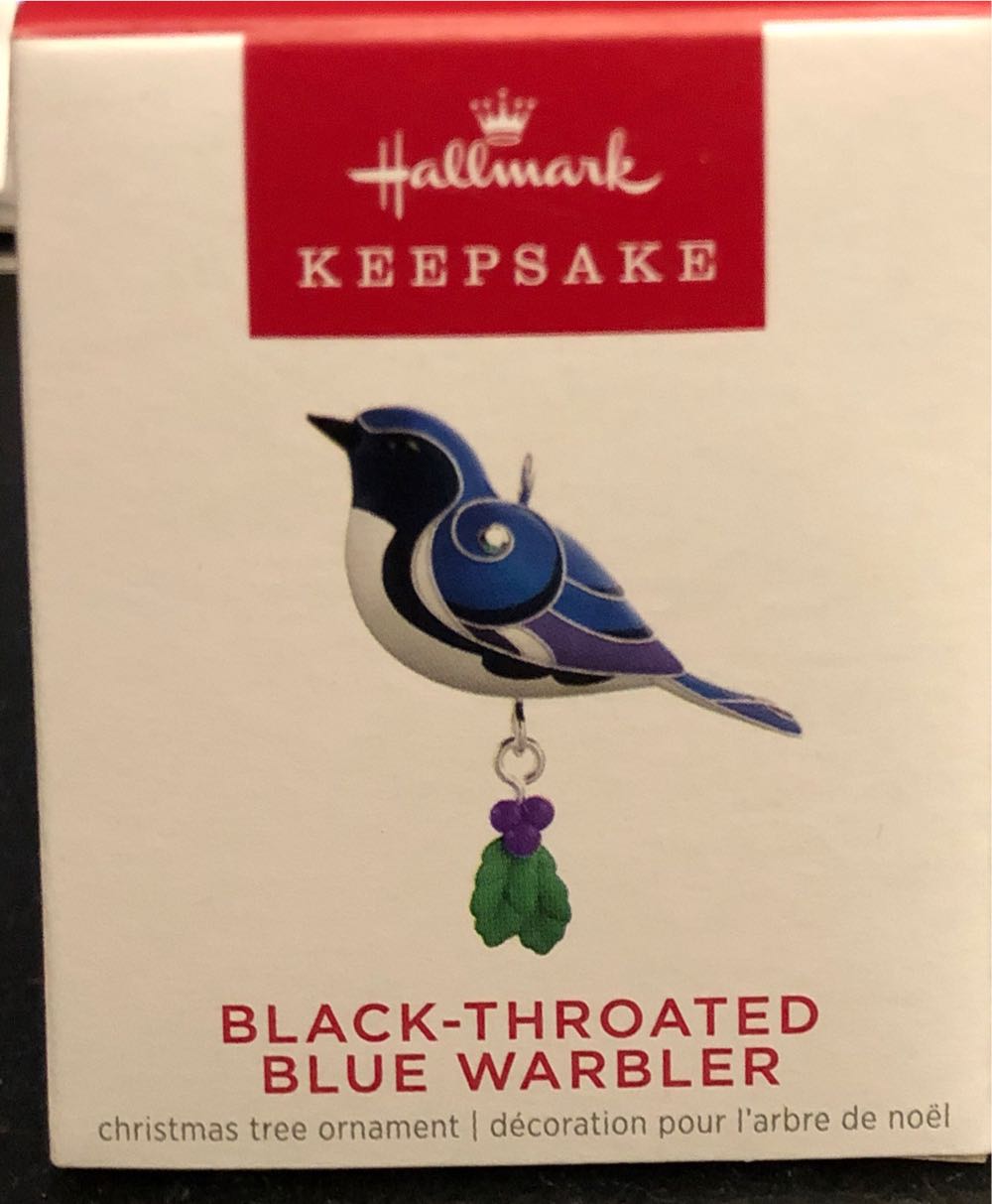 The Beauty of Birds Mini - #14 - Black-throated Blue Warbler (mini) - The Beauty Of Birds Mini (Miniature Birds) ornament collectible [Barcode 763795726950] - Main Image 2