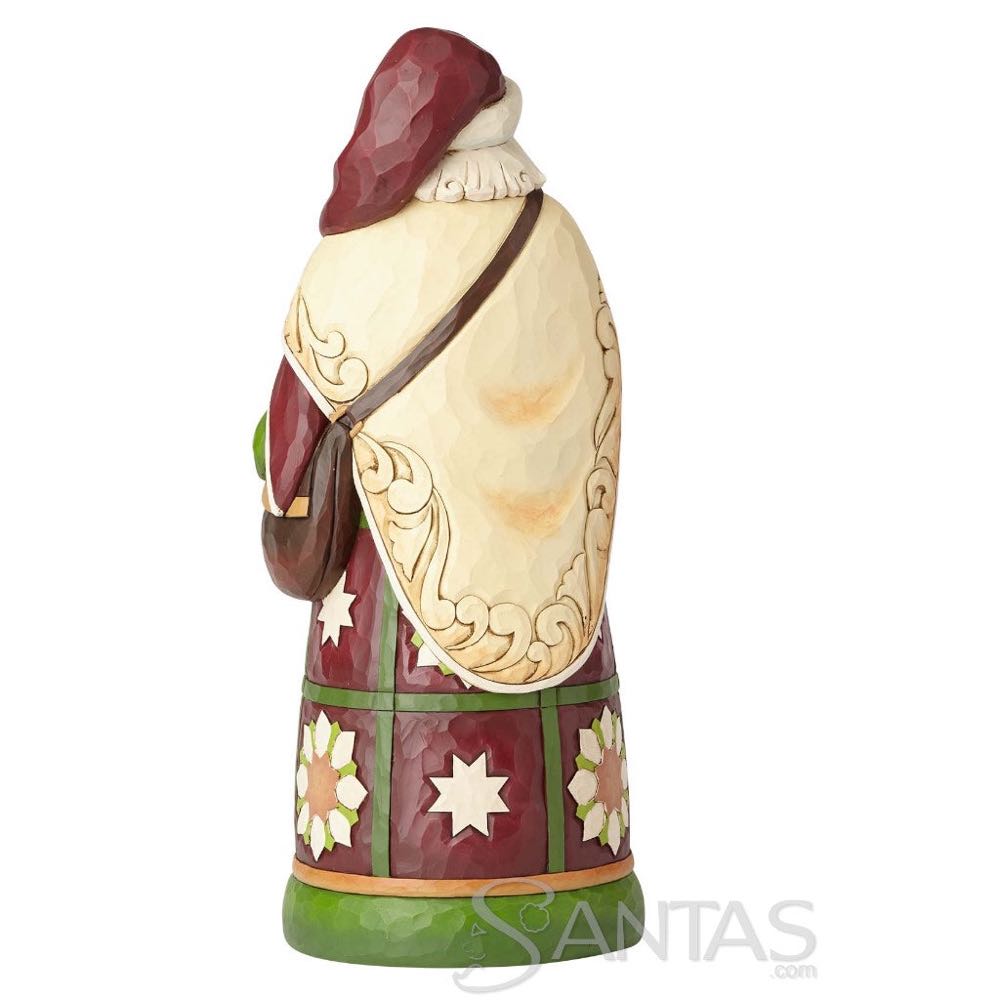 Jim Shore Heartwood Creek Santa With Satchel - Jim Shore Heartwood Creek (Santa) ornament collectible - Main Image 2