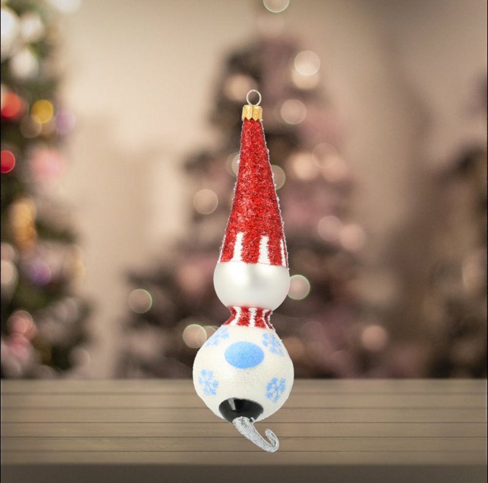Big Crazy Skater Snowman  ornament collectible - Main Image 4