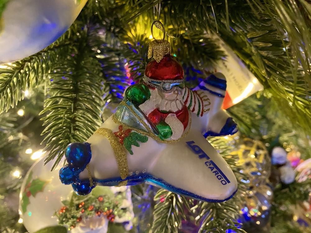 Santa In A Plane / Mikołaj W Samolocie  ornament collectible - Main Image 3