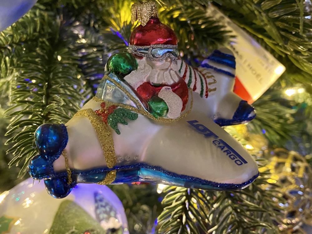 Santa In A Plane / Mikołaj W Samolocie  ornament collectible - Main Image 4