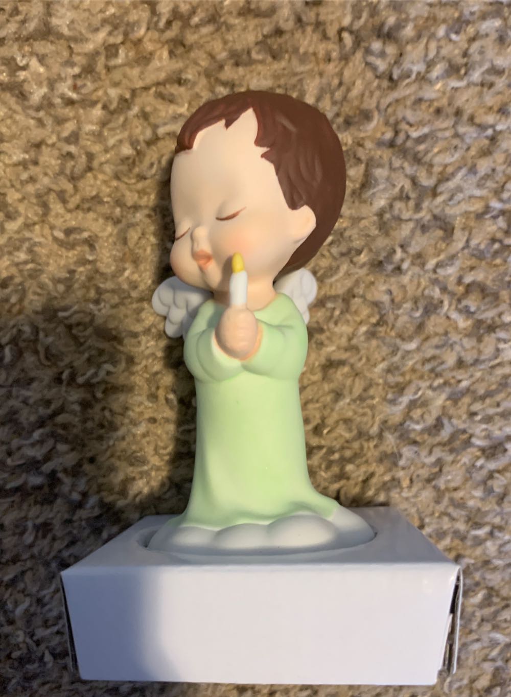 Porcelain Mary’s Angels “Let Your Light Shine”  ornament collectible [Barcode 763795493807] - Main Image 3