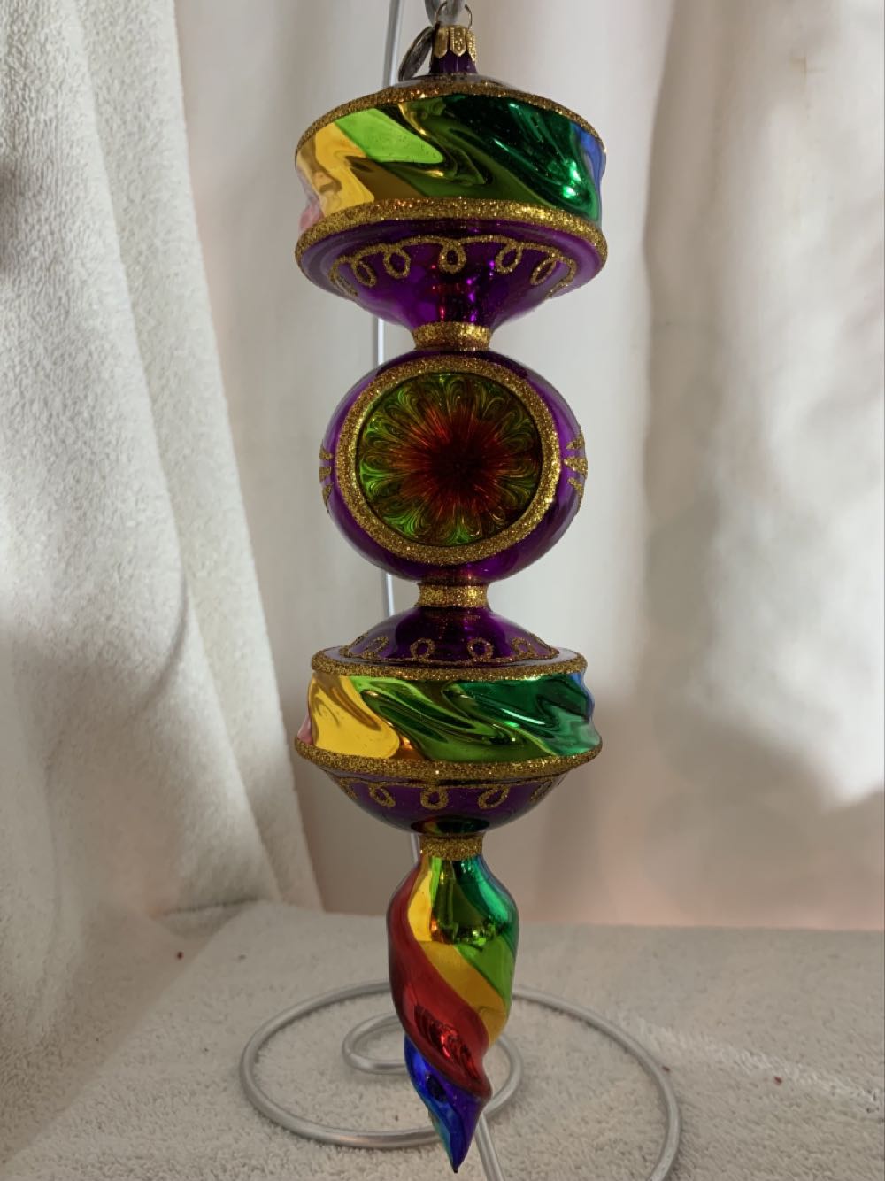Glass Rainbow Drop W/ Reflector  (Circus) ornament collectible - Main Image 1