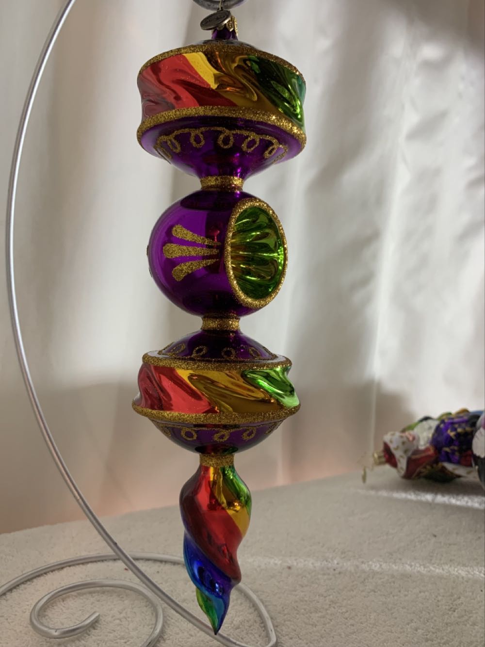 Glass Rainbow Drop W/ Reflector (Circus) ornament collectible - Main Image 2