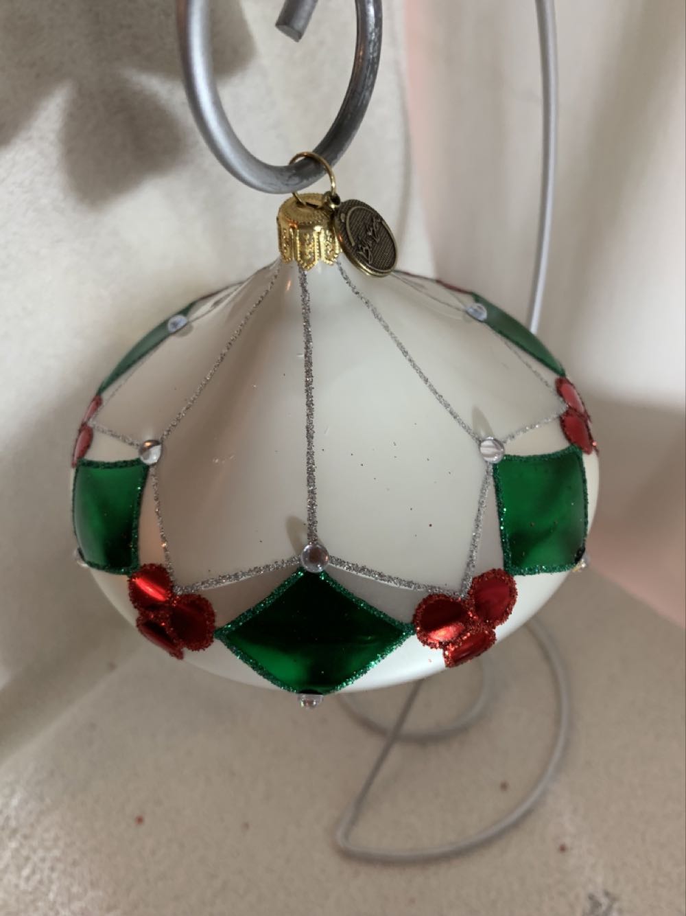Umbrella W/ Holly Drop  (Christmas Tree Ornament) ornament collectible - Main Image 3