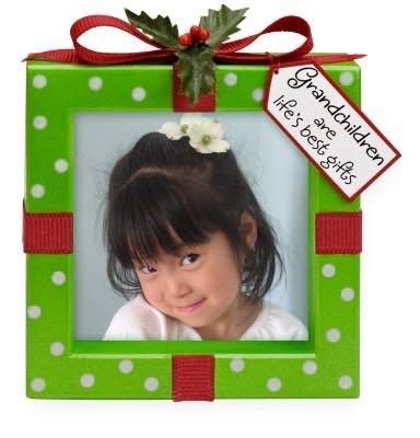 Grandchildren Are A Gift Photo Holder Hallmark Ornament - Photo Holder (Grandchildren) ornament collectible [Barcode 795902087234] - Main Image 1