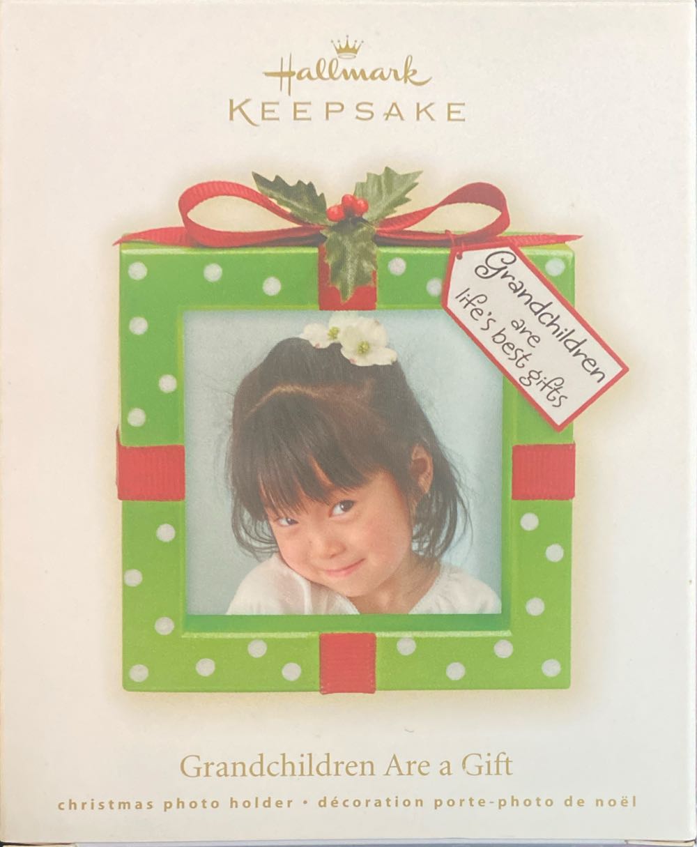 Grandchildren Are A Gift Photo Holder Hallmark Ornament - Photo Holder (Grandchildren) ornament collectible [Barcode 795902087234] - Main Image 4