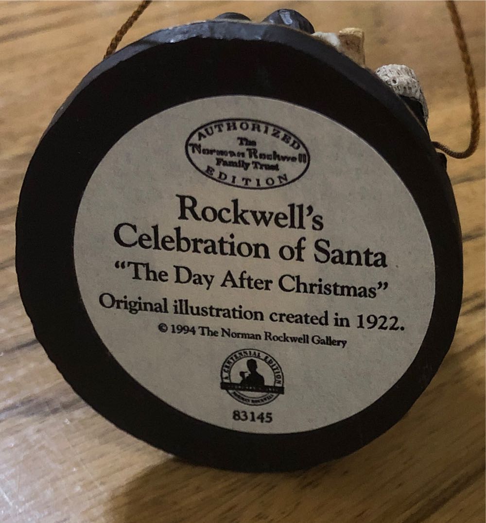The Day After Christmas - Norman Rockwell’s Celebration Of Santa (Santa) ornament collectible - Main Image 3