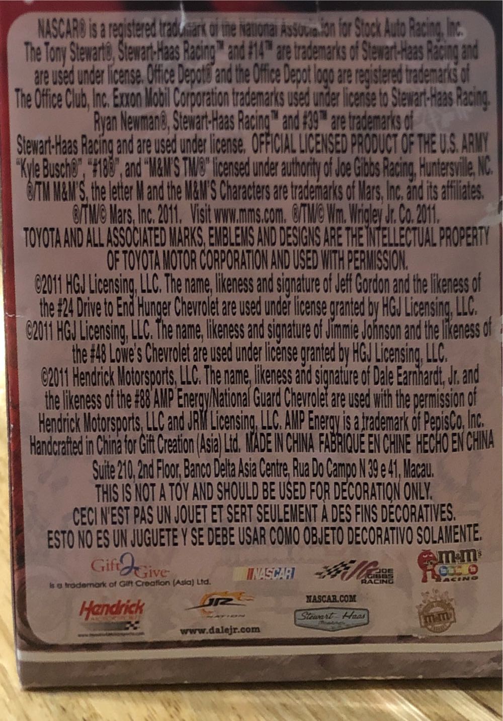 Jimmie Johnson - Nascar Racing (nascar) ornament collectible [Barcode 9587651005635] - Main Image 2