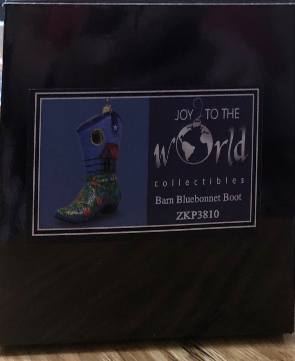 Barn Bluebonnet Boot - M.D.Anderson Children’s Art Project (Texas) ornament collectible [Barcode 040695858296] - Main Image 2