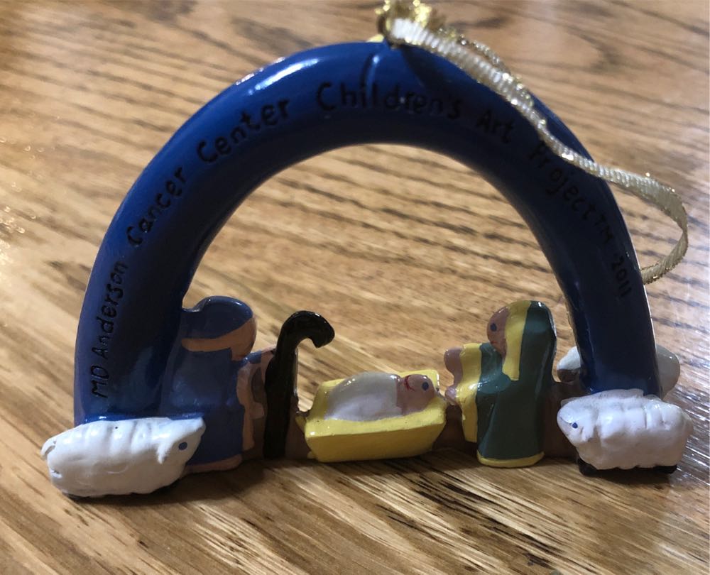 Sweet Nativity Ornament - M.D.Anderson Children’s Art Project (Nativity) ornament collectible [Barcode 040695833910] - Main Image 2