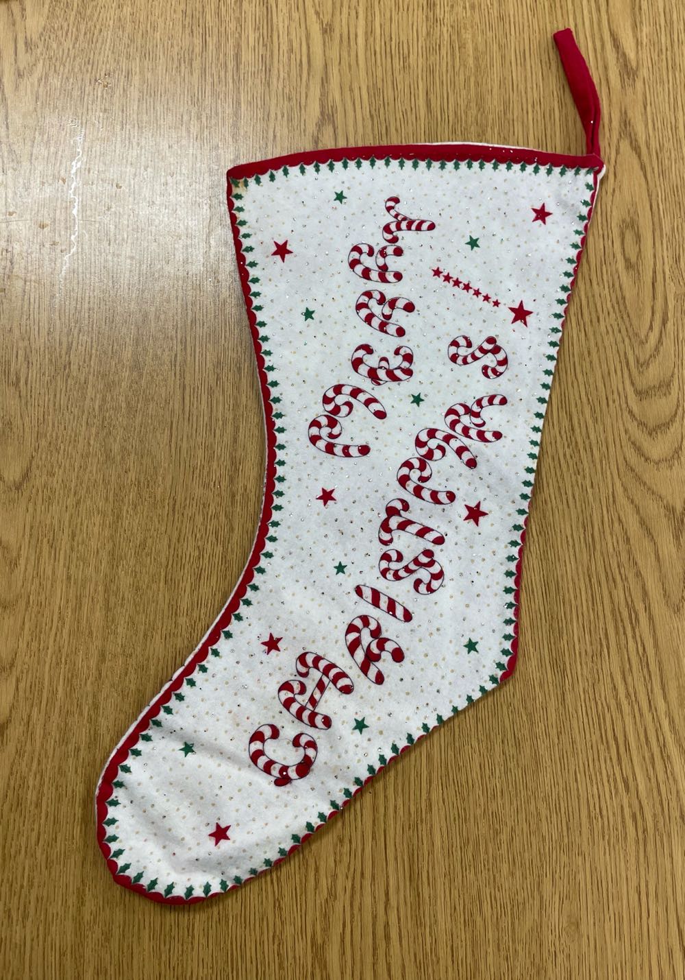 Stocking - Felt - Santa & Merry Christmas - Santa (Stocking) ornament collectible - Main Image 2