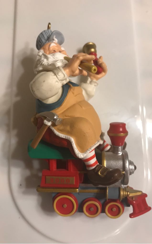 Toymaker Santa - 2000 -  #1 - Riding Train - Toymaker Santa (Collectible Series) ornament collectible - Main Image 2
