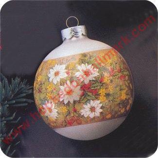 Jewelbrite - (Set 21) - Orb - Open - Yellow - Gold Bell & Holly