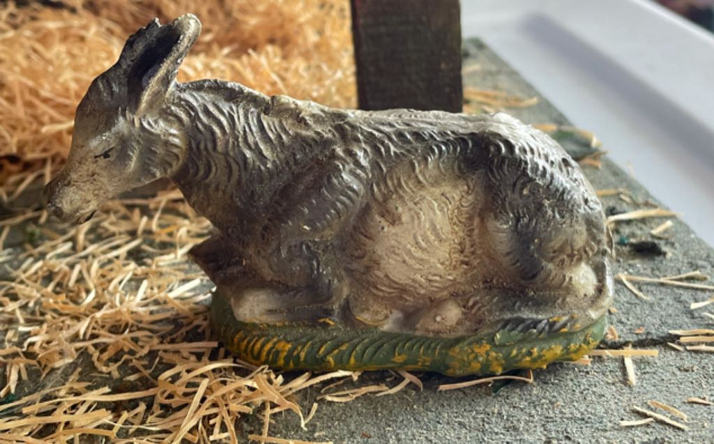 Fontanini - (Set 10) - Animal - Donkey - Supine - Animals (Nativity) ornament collectible - Main Image 1