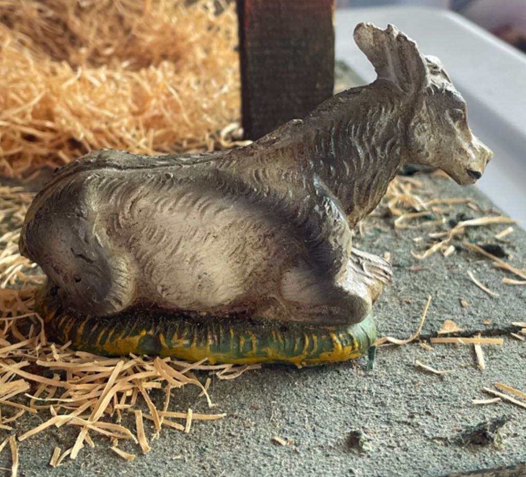 Fontanini - (Set 10) - Animal - Donkey - Supine - Animals (Nativity) ornament collectible - Main Image 2