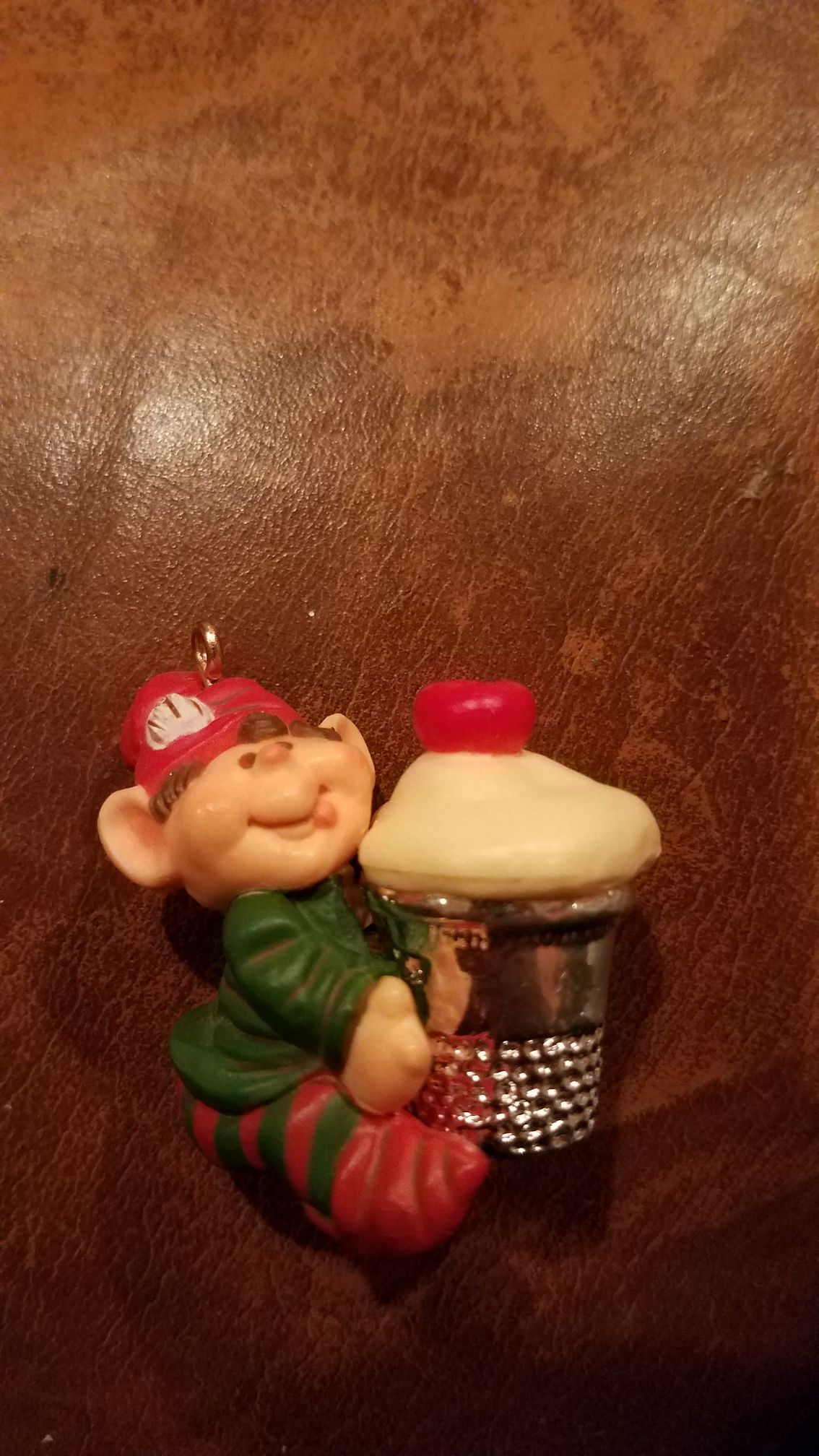 Thimble - 1983 - #6 - Elf - Thimble Series (food) ornament collectible - Main Image 2