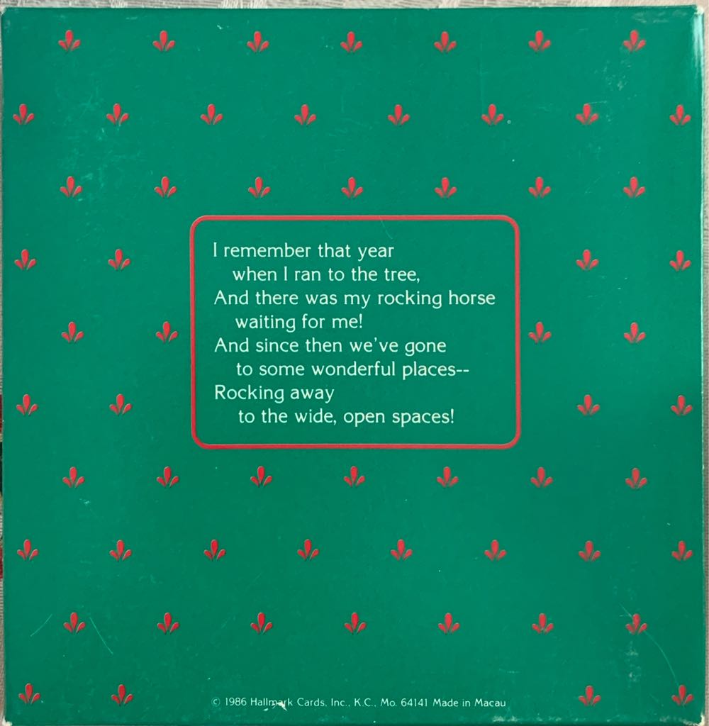 Rocking Horse #6 (1986) - Rocking Horse (Rocking Horse Collector’s Series) ornament collectible - Main Image 3