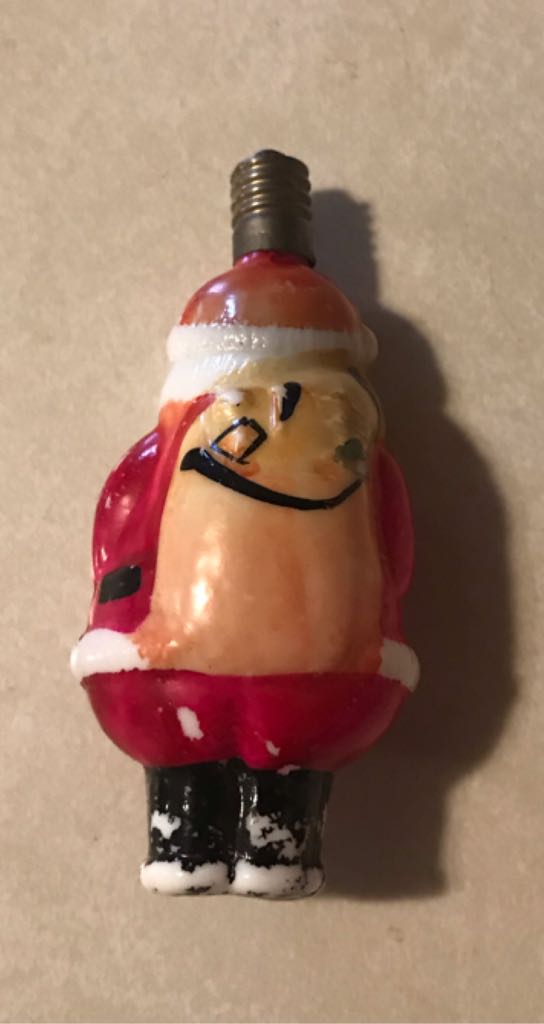 Milk Glass - Figural Bulb - Santa - Santa (C6 Light Bulb) ornament collectible - Main Image 2