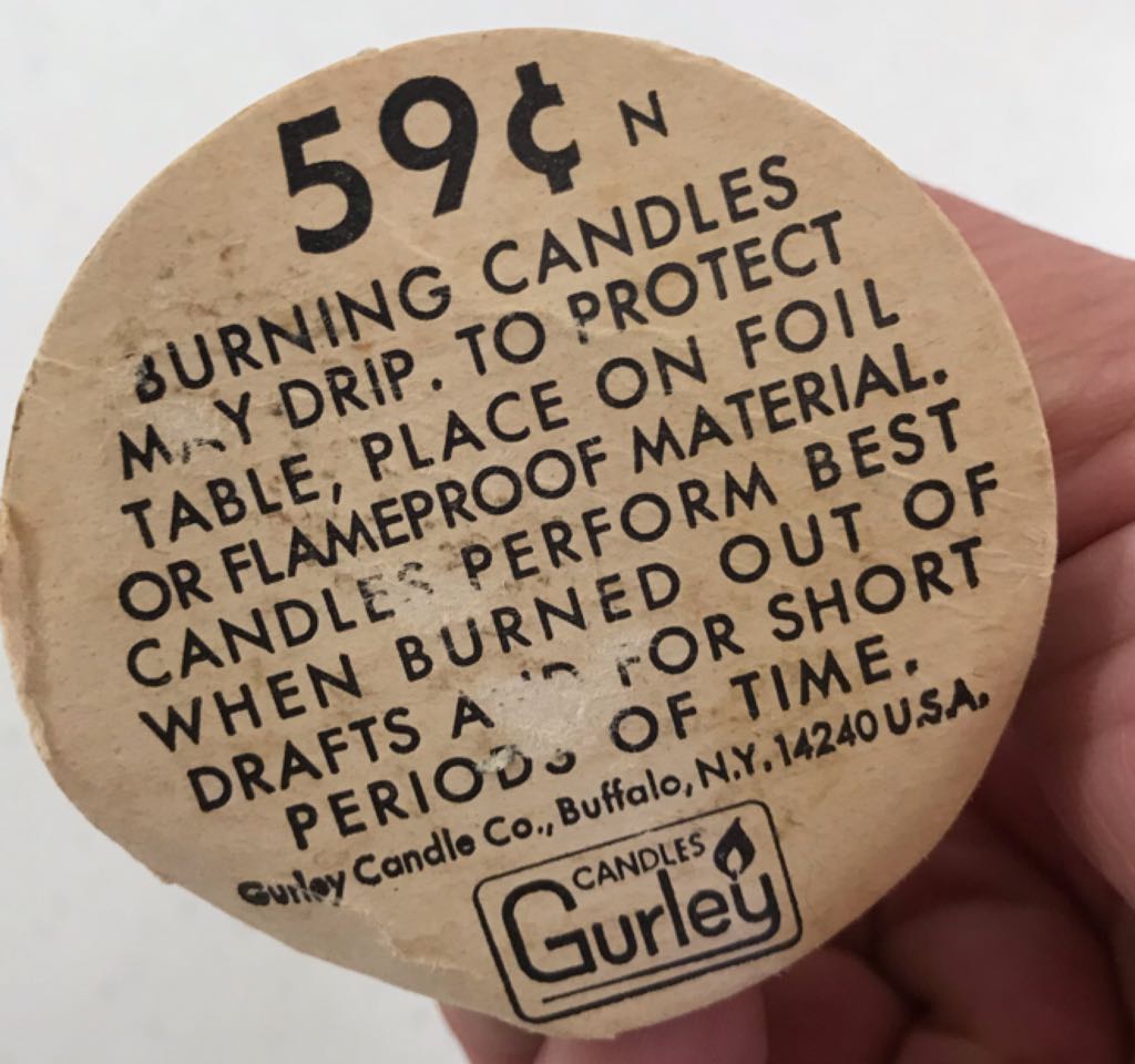 Gurley - Halloween - 5” -  Ghost - White - Ghost (Halloween - Candle) ornament collectible - Main Image 2