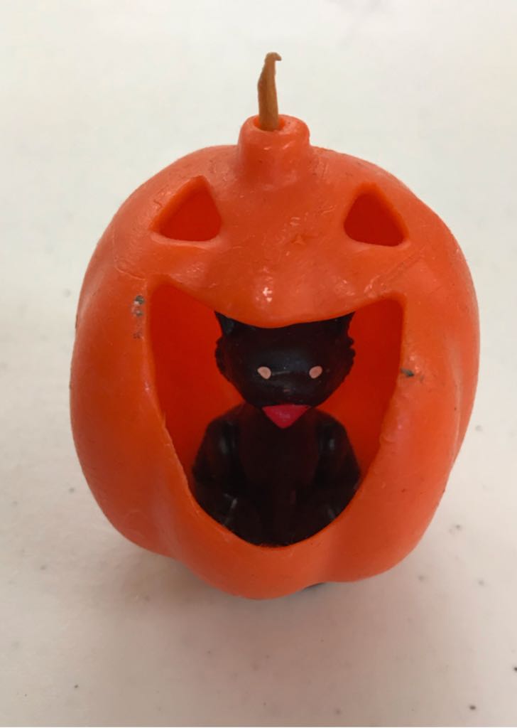 Gurley - Halloween - 2” - Black Cat In Jack O’Lantern - Jack O’ Lantern (Halloween - Candle) ornament collectible - Main Image 2