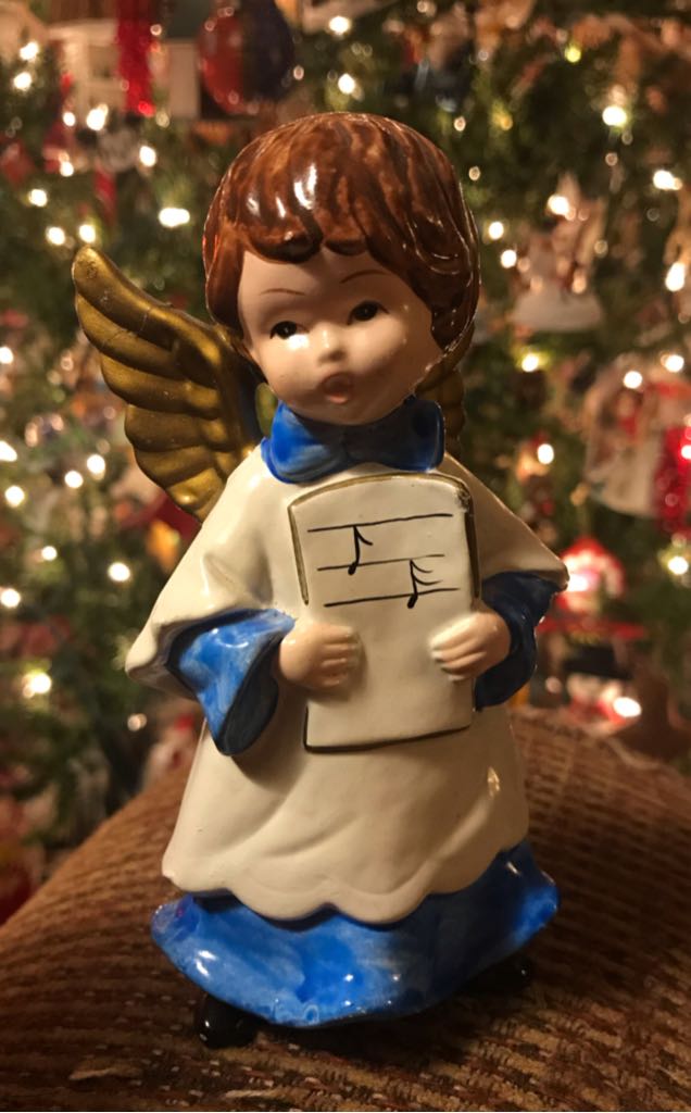 MY - Korea - Angel - Singing - Blue Robe - Angel (Music) ornament collectible - Main Image 2