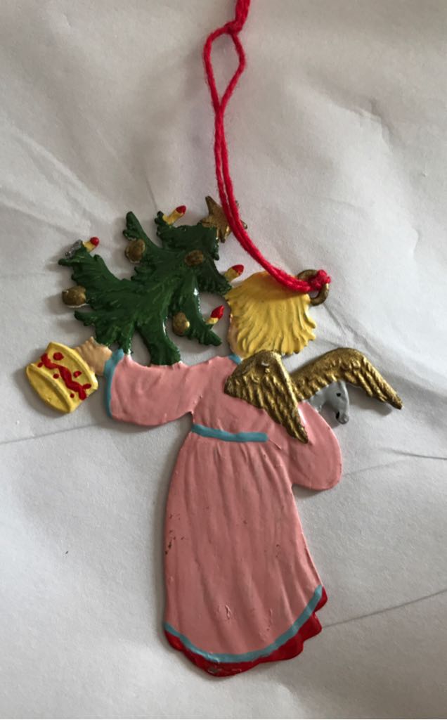 Wilhelm Schweizer - Angel With Christmas Tree  ornament collectible - Main Image 2