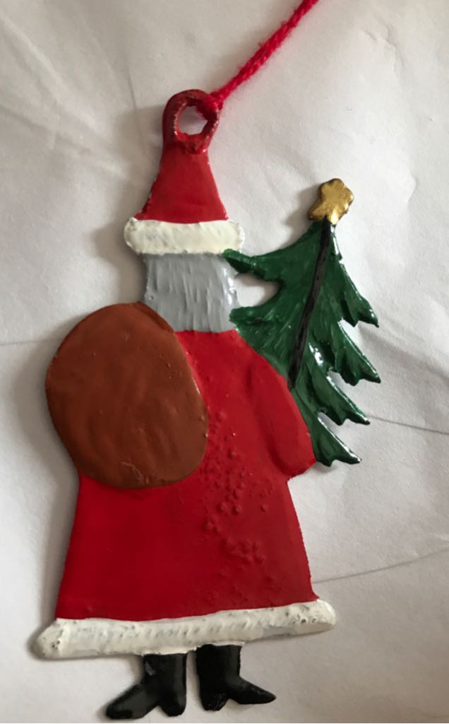 Wilhelm Schweizer - Santa With Bag & Tree  ornament collectible - Main Image 2