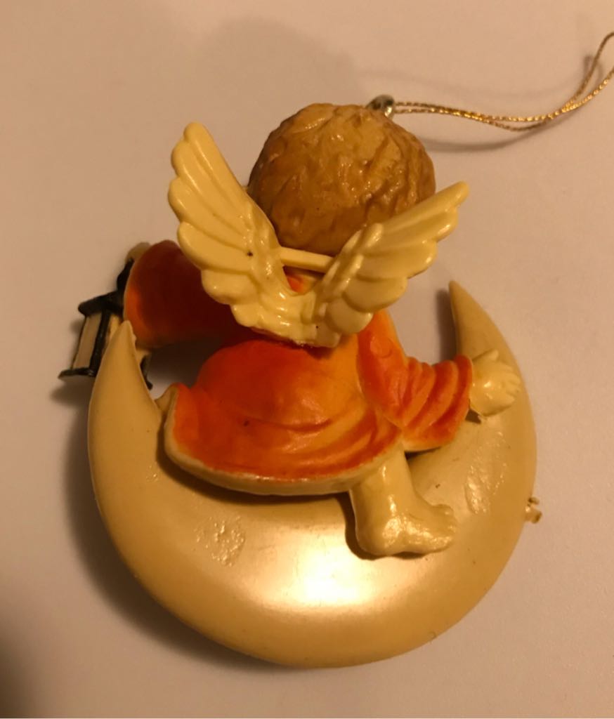 Cherub On Moon With Lantern  ornament collectible - Main Image 2