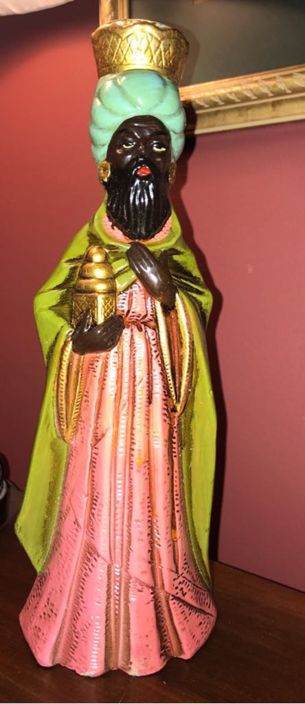 HOMCO - Praying Angel - Teal Flower